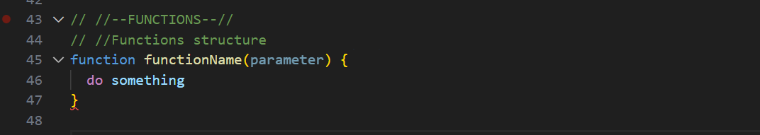 Functions Code Example