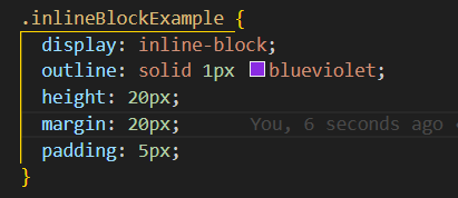 Inline Block Example code